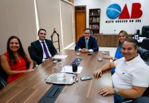 Presidente Bitto Pereira recebe visita institucional da Presidente da AMATRA e Diretoria do Insted