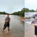 Para curtir pesca liberada, tem até quem comemora aniversário no rio