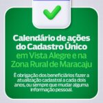 Prefeitura de Maracaju divulga Calendário de Ações do Cadastro Único em Vista Alegre e na Zona Rural de Maracaju