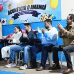 Robert Ziemann acompanha visita de Márcio Fernandes e João César Mato Grosso ao Instituto Pequeno Cidadão