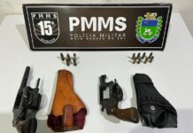 Polícia Militar apreende dois revólveres e 13 munições com homem de 87 anos em Maracaju