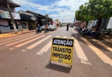 Obras de prolongamento da 11 de Junho provocam novas interdições no trânsito em Maracaju