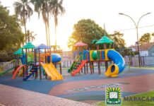 Reforma do playground da Praça Central de Maracaju é alvo de pedido de informações na Câmara