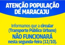 Transporte coletivo de Maracaju não funcionará nesta segunda-feira, 12 de outubro